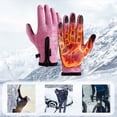 thumbnail image 2 of XYAIYT Winter Touchscreen Windproof Gloves for Skiing,Outdoor Activities,Riding Work Warm,Thin Design for Cold Weather(Pink,Small), 2 of 2