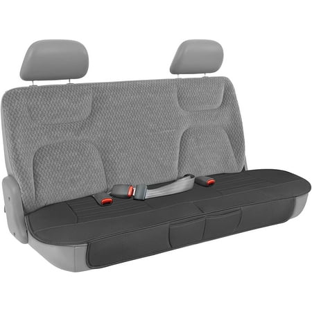 Motor Trend Black Faux Leather Rear Bench Car Seat Cover Padded Back Cushion With Storage Pockets Premium Canada - Motor Trend Premium Faux Leather Car Seat Covers Motor Trend Black Faux Leather Rear Bench Car Seat Cover Padded Back Cushion With Storage Pockets Premium Canada - Motor Trend Premium Faux Leather Car Seat Covers