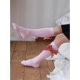 thumbnail image 4 of Yuemengxuan Kids Baby Girls Fashion Soft Bowknot Socks Stylish Knee-high Socks, 4 of 6