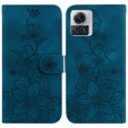 thumbnail image 2 of Compatible with Motorola Moto X30 Pro 5G Embossed Lily Wallet Case with Card Holder PU Leather Flip Cover, 2 of 5