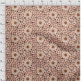 thumbnail image 3 of oneOone Silk Tabby Orange Fabric Floral & Geometric Sewing Craft Projects Fabric Prints By Yard 42 Inch Wide, 3 of 4