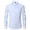 CF06_Light Blue, variant on Dwellite Mens Button Down Dress Shirts Long Sleeve Stretch Business Casual Wedding Dating Solid Color Shirt Black 3XL