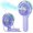 Purple, variant on PETGLE Portable Misting Fan - 180° Foldable Handheld Personal Fan with Mist Spray, 3 Speeds, 30ml Water Tank, USB Rechargeable - Ideal for Travel, Outdoors, Makeup, Camping, Home, and Office Use