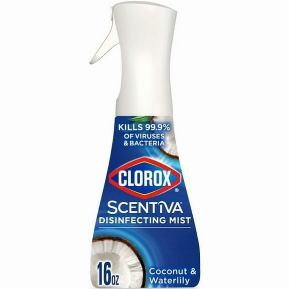 Clorox Scentiva Disinfecting Mist, Coconut and Waterlily, 16 Fluid Ounces