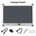 thumbnail image 4 of Waveshare Écran Tactile Résistif 5 Pouces LCD(B) 800X480 Haute Résolution Interface HDMI USB pour Raspberry Pi/carte Principale Banana Pi/Raspberry Pi 3 Modèle B/3B+, 4 of 4