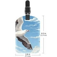 thumbnail image 6 of Square 2Pack PU Leather Seagull Cruise Luggage Tag with Privacy Cover and Name ID Tag for Travel Handbags Backpacks Luggage Tags, 6 of 6