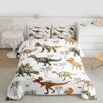 thumbnail image 2 of Castle Fairy Kawaii Animal Dino Queen Comforter Set,Cute Dinosaur Bedding Comforter Set, 2 of 8