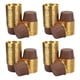 thumbnail image 1 of 200 Piezas de Papel de Aluminio Cupcake Cups Moldes Desechables para Muffins Tazas para Hornear Aluminio Cupcake Tip Pan Ramekin Holders Little Pudding Cups-Dorado + Marrón, 1 of 5