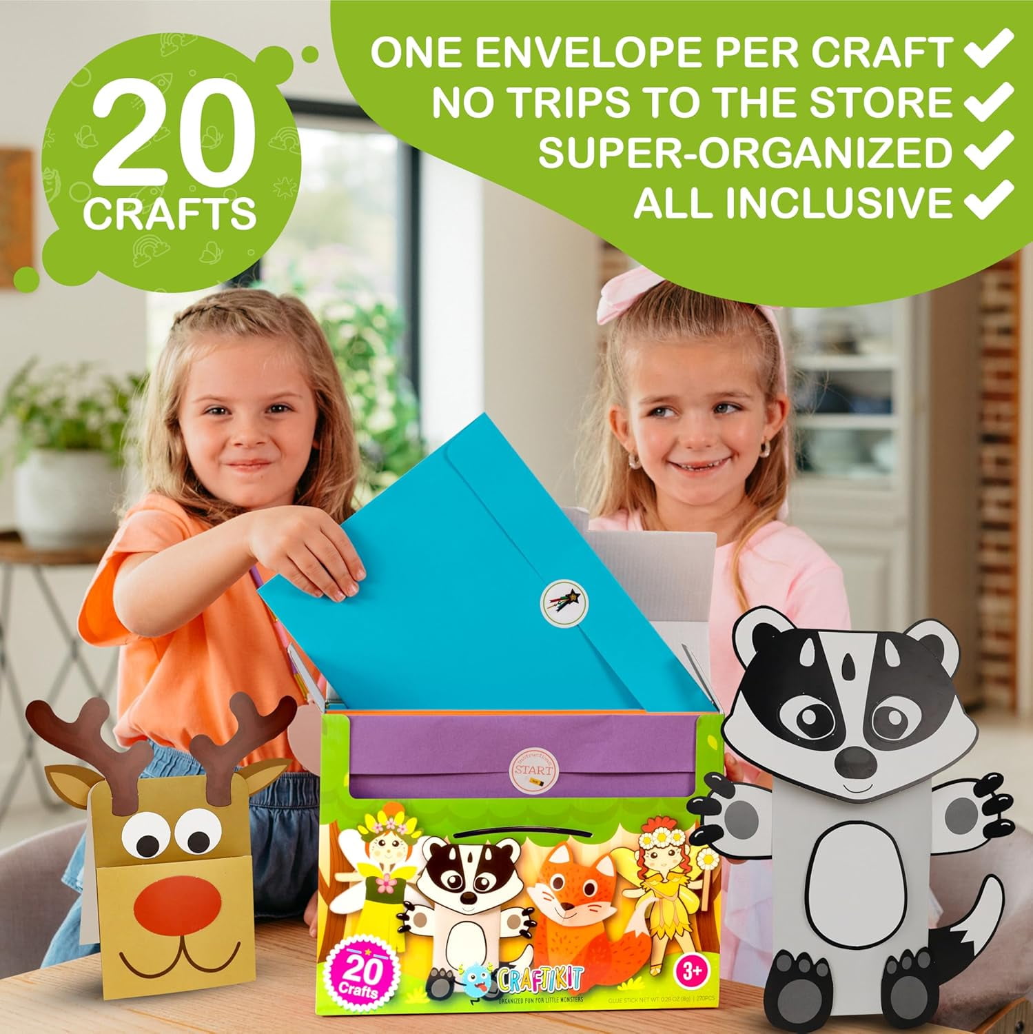 Craftikit Fairy Garden Arts and Crafts Kit for Ages 4 to 10