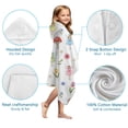 thumbnail image 7 of Flower Fairy Princess Pattern Hooded Bath Towel，50"x30" for Ages 3 To 12 Kids, Quick Dry Lightweight Soft Microfiber Hood Beach Towel Cover Up for Kids, 7 of 7