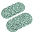 thumbnail image 4 of Mosiee Black Gray White Orange Yellow Purple Red Green Silicone Coasters 8Pcs, 4 of 9