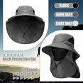 thumbnail image 2 of 2025 Latest Model Pack Sun Hat Fishing Hat with Visor and Sleeves Outdoor Hiking, 2 of 4