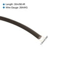 thumbnail image 2 of Uxcell 26AWG Stranded Wire Hookup 30M/100ft Brown, Electrical Wire UL1007 Spool, 2 of 6