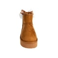 thumbnail image 5 of bebe Girl's Slanted Winter Boots with Bebe Bow, Cozy and Stylish Cold Weather Boots for Kids, Cognac, 12, 5 of 9