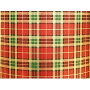 Pack of 1, Rich Plaid Wrapping Paper 30" x 833', Full Ream Roll for Celebration, Party, Holiday, Birthday and Events, Made in USA