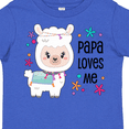 thumbnail image 4 of Inktastic Papa Loves Me- Cute and Happy Llama Boys or Girls Toddler T-Shirt, 4 of 5