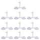thumbnail image 1 of KAKOWELY 10 abrazaderas para placa de pecera, ventosa para acuario, divisor, clip de soporte., 1 of 4