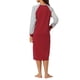 thumbnail image 4 of INSPIRE CHIC Vestido de salón para mujeres, pijama tipo sleepshirt, con mangas largas, cuello Henley, camisones con bolsillos, XL Rojo, 4 of 6