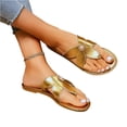 thumbnail image 6 of Willtoo Flat Sandals for Women Pearl Slides Flower Flip Flops Round Toe Comfortable Beach Dressy Shoes, 6 of 6