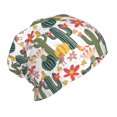 thumbnail image 2 of Honeii Summer Cactus With Blooming Print Kids Knit Beanie Watch Hat ,Knit Cap for Boys and Girls, 2 of 7