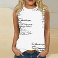 thumbnail image 1 of lSLJS Mode Décontractée d'Été Imprimé Sans Manches Col Rond Blouse Débardeur, Débardeurs pour Femmes, 1 of 6