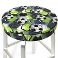 thumbnail image 3 of Pofeuu Football Print Round Bar Stool Covers - Super Soft and Washable Elastic Stool Cushion Slipcover Easy Clean Velvet-14 inch, 3 of 7