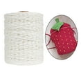 thumbnail image 3 of Raffia Paper Yarn Twine Gift Wrapping DIY Weaving Crocheting - White, 3 of 9