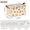 thumbnail image 7 of Yayeee Foldable Storage Basket for Shelves with Handles Set of 2 Waterproof Cloth Bins, Yellow Leaves, 7 of 7