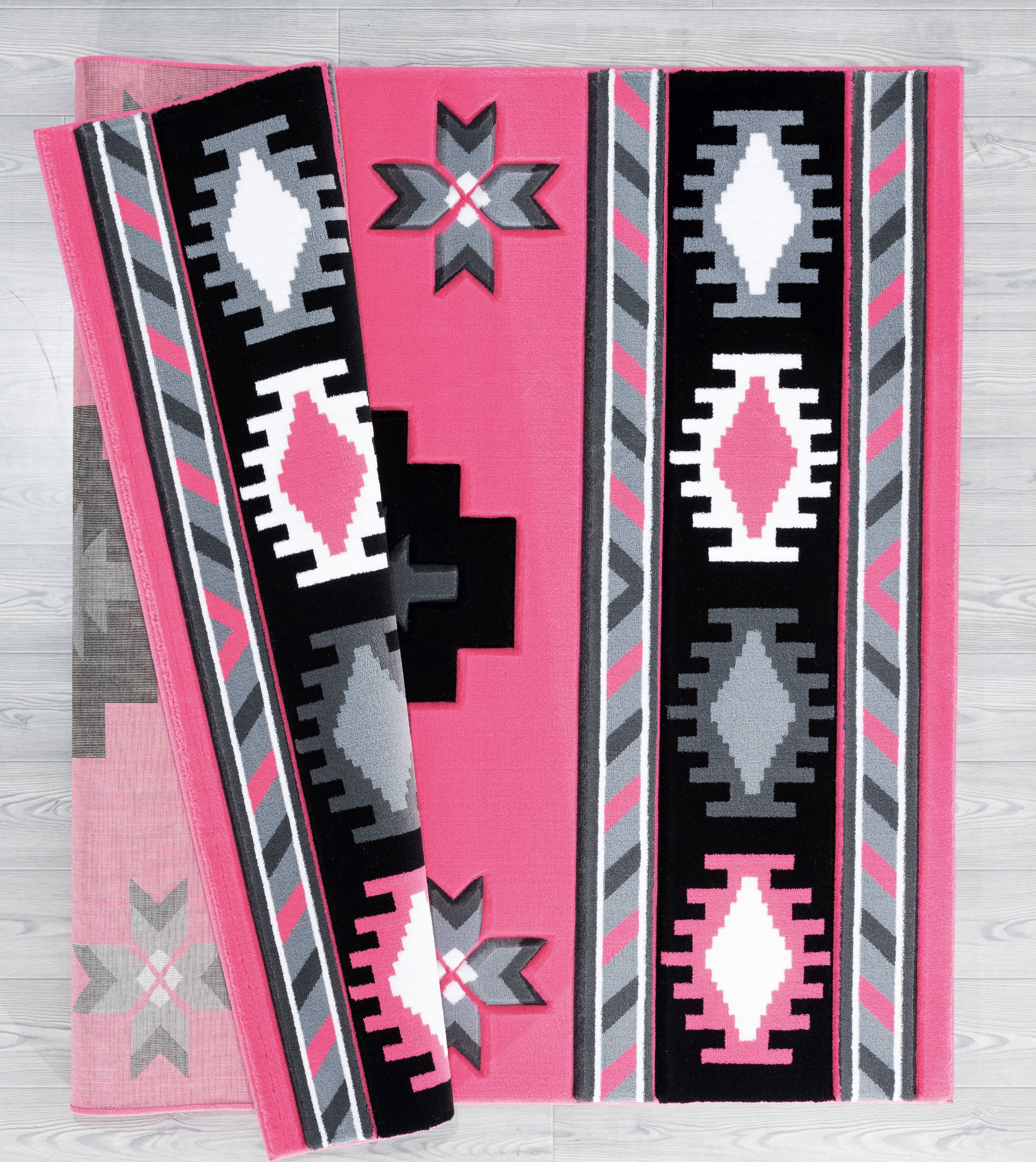 United Weavers Drachma Volos Southwestern Geometric Accent Rug, Pink, 2'7" x 4'2"