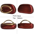 thumbnail image 6 of JKCCZLL Metal Handle Handbag Detachable Chain Crossbody Shoulder Evening Bag Clutch Purse for Women Formal Wedding Party Prom,A Marble Claret,1, 6 of 7