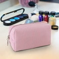 thumbnail image 5 of Striped Grooming Cosmetic Bag, Fashion Daily Matching Makeup Pouch, Girls Handbags Purses，Travel Toiletry Stripe Cosmetic Bag, Large Capacity Beauty Accessory with Stylish Design, 5 of 6