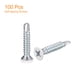 thumbnail image 3 of Tornillos autorroscantes Uxcell #8 x 1" blancos, paquete de 100, tornillo de cabeza plana Phillips para metal a madera, 3 of 5