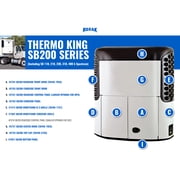 Thermo King Reefer SB 200 BOTTOM PANEL SB 200 100 110 190 200 200TG 210 230 300 310 400. Part (#37-98-7057-009) + 2 pieces of Trailer tail light, 2x 22 inch Windshield Wipers, KOZAK Vest are included