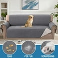 thumbnail image 4 of H.VERSAILTEX 100% Waterproof Couch Covers for Kids Children Dog Cat Machine Washable Sofa Slipcovers with Elastic Straps, Furniture Protector Pet Friendly(Sofa, Rocket Gray), 4 of 8