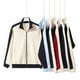 thumbnail image 4 of 380g Heavyweight Cotton Color Block Double Zipper Stand Collar Sweatshirt for Men and Women, 4 of 4