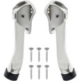 thumbnail image 5 of HSHDLDF 2 Pack Kickdown Door Stopper, Heavy Duty Door Stop with Anti-Slip Rubber Tip, 4 Inch Door Stops Holder Kickdown Doorstop for Bottom of Door, Brushed Silver, 5 of 5