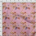 thumbnail image 3 of oneOone Polyester Lycra Light Pink Fabric Flower Watercolor Quilting Supplies Print Sewing Fabric By The Yard 56 Inch Wide, 3 of 4