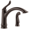 Linden Single Handle Kitchen Faucet with Spray in Venetian Bronze 4453-RB-DST