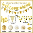 thumbnail image 3 of Welcome Home Decorations, Welcome Home Banners Balloons Set,Sand White Gold Welcome Home Balloon,Gold Welcome Home Banner,Pennant Flag Bunting,Round Garlands for Home Family Baby Showers Ramadan Party, 3 of 9