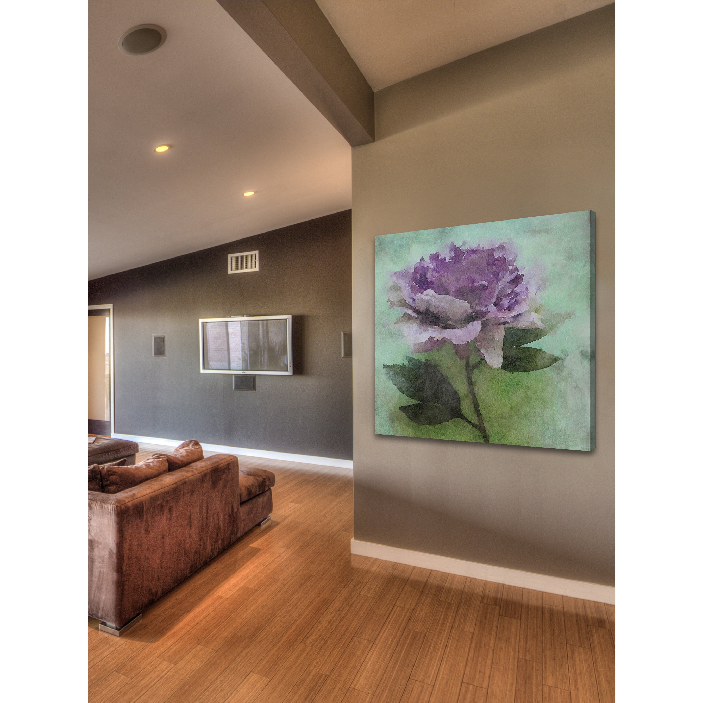 "Purple Delight" Painting Print on Wrapped Canvas
