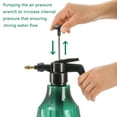 thumbnail image 4 of 2 Pack 0.5 Gallon Hand Held Garden Sprayer, Pump Pressure Water Sprayer, Plastic Watering Can with Adjustable Nozzle, Hand Sprayer for Lawn, Garden, Indoor and Outdoor Gardening, Home Cleaning, 4 of 8