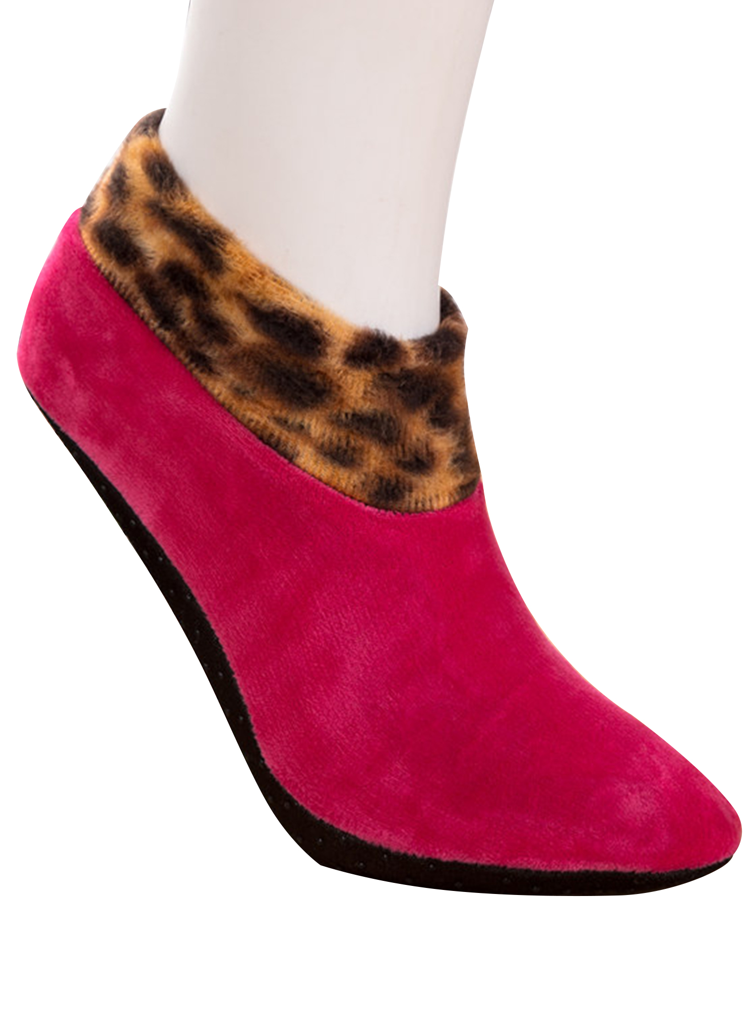 LUXUR Women's AntiSkid Grips Slipper Socks Cozy Fuzzy Fluffy Lined