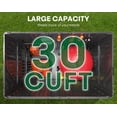 thumbnail image 2 of OROFULL 30 Cu.Ft Outdoor Storage Shed, Waterproof Resin Horizontal Cabinet with Lockable Doors for Patio, Backyard & Garden Tools, Black, 2 of 8