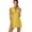 BZA2324, variant on Solid yellow background color image Sports Dresses Women Tennis Dress with Separate Shorts One-Piece Slim Fit Golf Dress