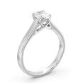 thumbnail image 2 of Empire Jewel 14K White Gold Plated Wedding Anniversary Ring - 1.5 Ct Oval Diamond Engagement Ring - Solitaire Engagement Sterling Silver Ring for Her - Diamond Engagement Wedding Ring for Her, 2 of 4