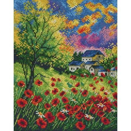 UPC: 4743348403824 | Run away poppies M624 Counted Cross Stitch Kit