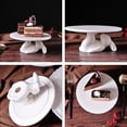 thumbnail image 5 of DEEPCRAFF cake display stand Bunny Shape Cake Stand White 1Pcs, 5 of 6