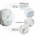 thumbnail image 5 of Extra Long Shower Curtain 72x84 Inch, Sage Green Blue Leaves Shower Curtain Waterproof Bathroom Decor Vintage Farmhouse Botanical Fabric Bath Curtain Set Accessories with Hooks, 5 of 6
