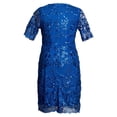 thumbnail image 5 of WILLBEST Robe Polynésienne Femme de la Mariée Grande Taille Broderie Florale Formelle Robes de Soirée Manches Courtes Robe de Soirée, 5 of 5