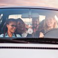 thumbnail image 4 of OULII Air Freshener Car Hanging Flower Pink Gypsum Elegant Design Women 1Set, 4 of 8